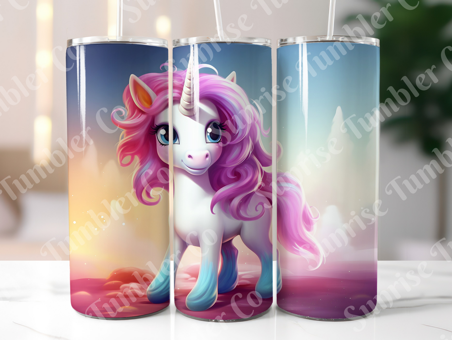 Unicorn Variety Part 1 - 20oz and 30oz Tumblers (Glow In The Dark Green And Blue Available)