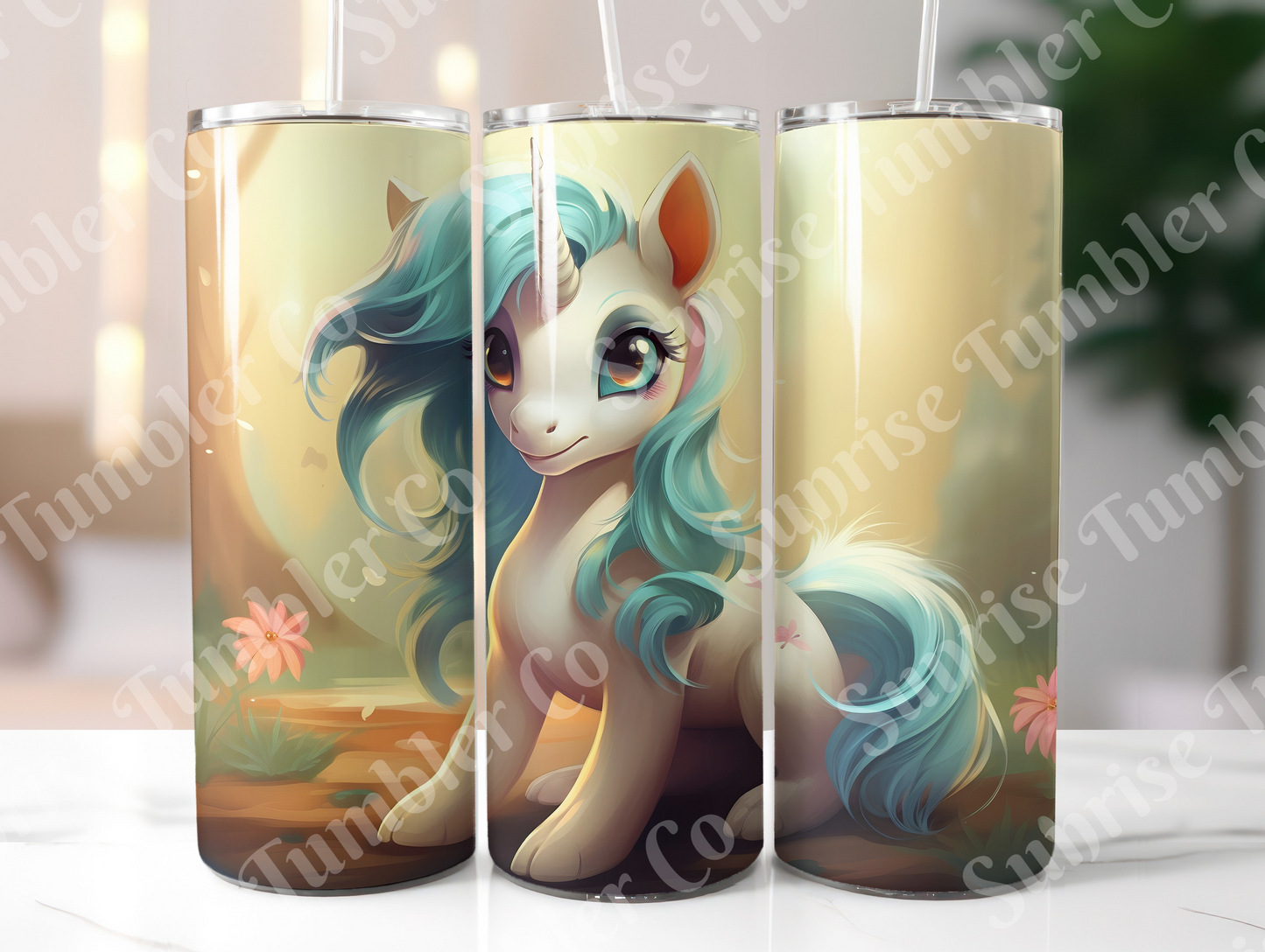 Unicorn Variety Part 1 - 20oz and 30oz Tumblers (Glow In The Dark Green And Blue Available)