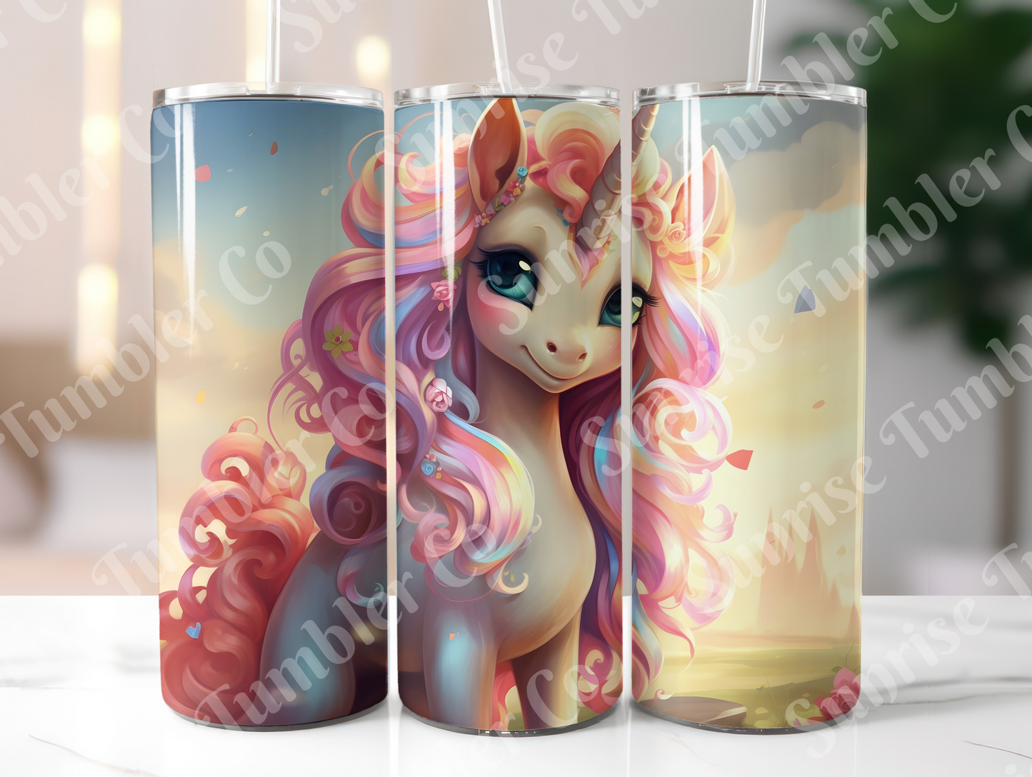 Unicorn Variety Part 1 - 20oz and 30oz Tumblers (Glow In The Dark Green And Blue Available)