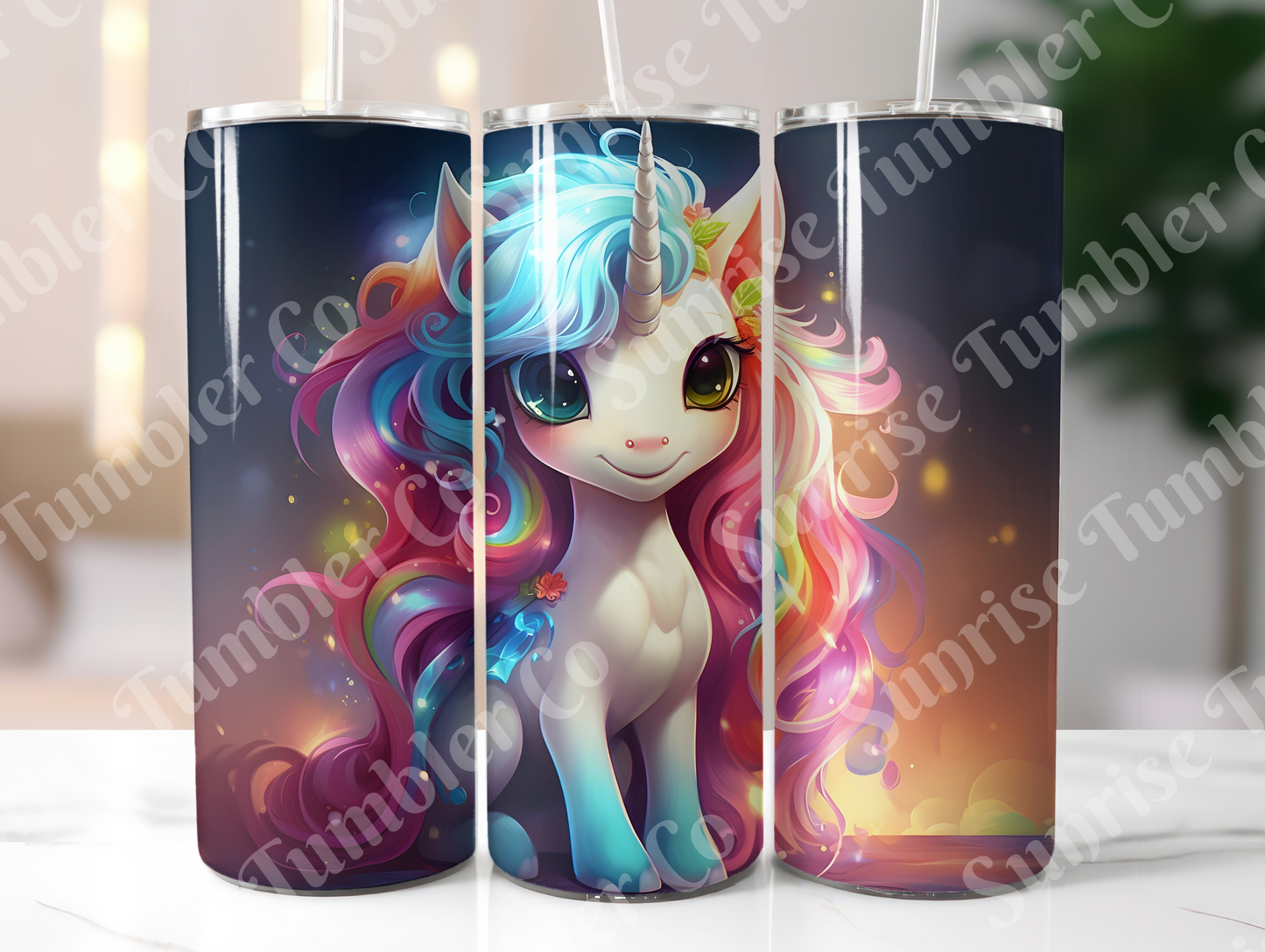 Unicorn Variety Part 1 - 20oz and 30oz Tumblers (Glow In The Dark Green And Blue Available)