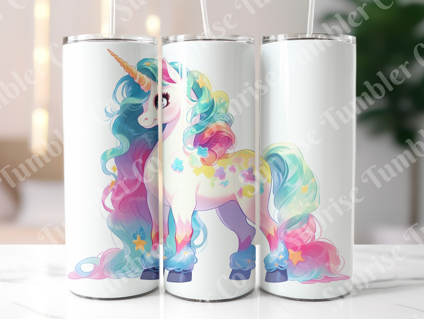 Unicorn Variety Part 1 - 20oz and 30oz Tumblers (Glow In The Dark Green And Blue Available)