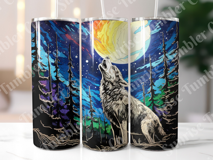 Wolf Variety Part 1 - 20oz and 30oz Tumblers (Glow In The Dark Green And Blue Available)