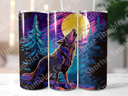 Wolf Variety Part 2 - 20oz and 30oz Tumblers (Glow In The Dark Green And Blue Available)