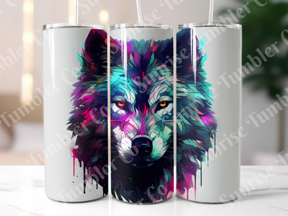 Wolf Variety Part 2 - 20oz and 30oz Tumblers (Glow In The Dark Green And Blue Available)