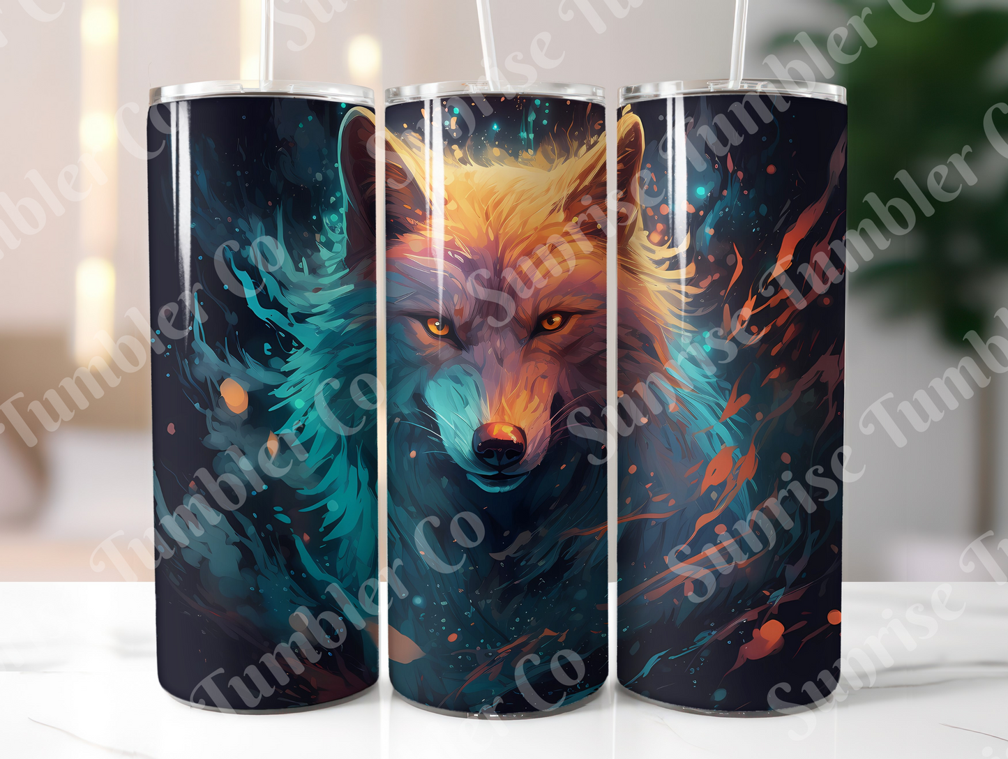 Wolf Variety Part 1 - 20oz and 30oz Tumblers (Glow In The Dark Green And Blue Available)