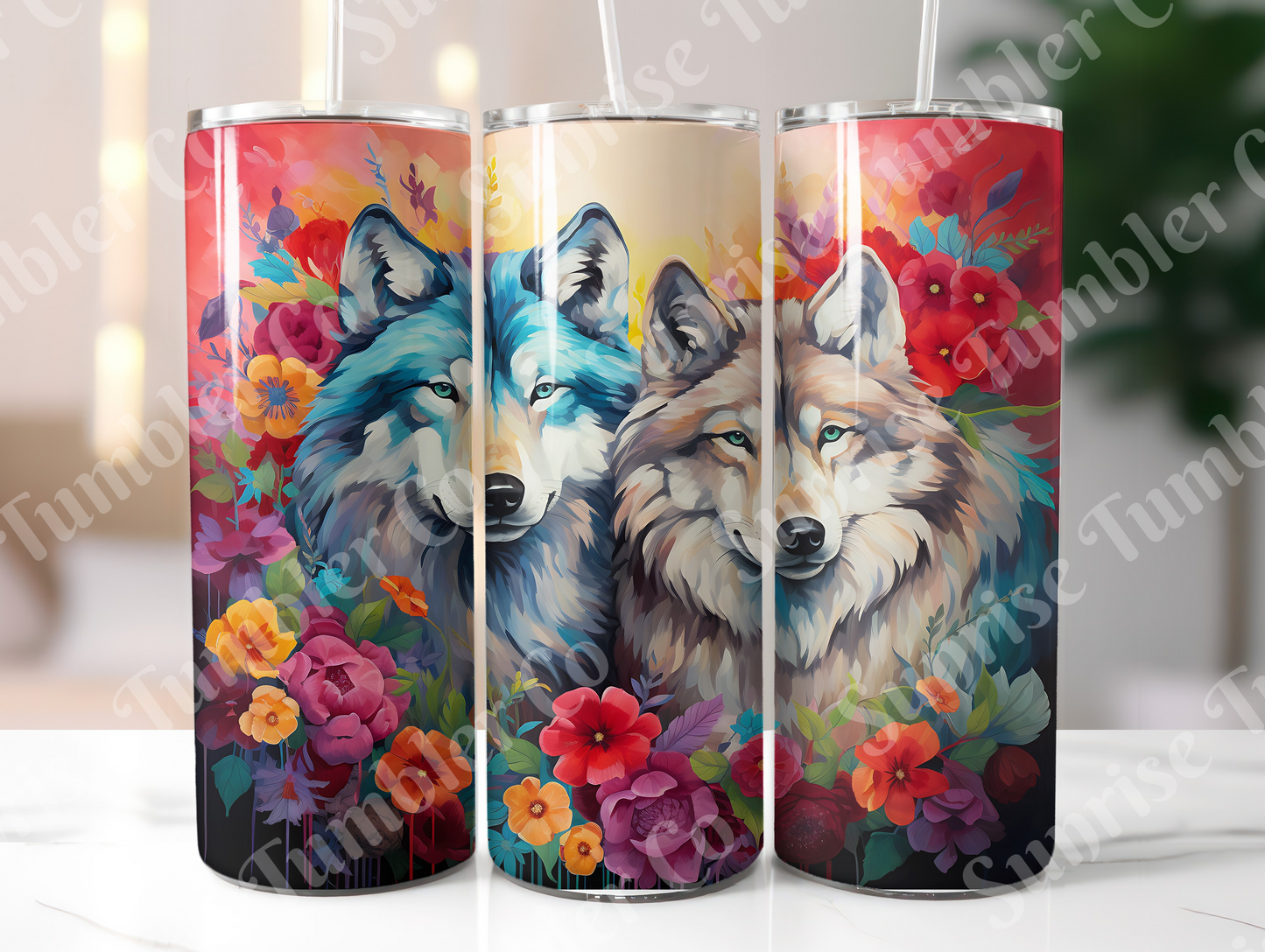 Wolf Variety Part 1 - 20oz and 30oz Tumblers (Glow In The Dark Green And Blue Available)