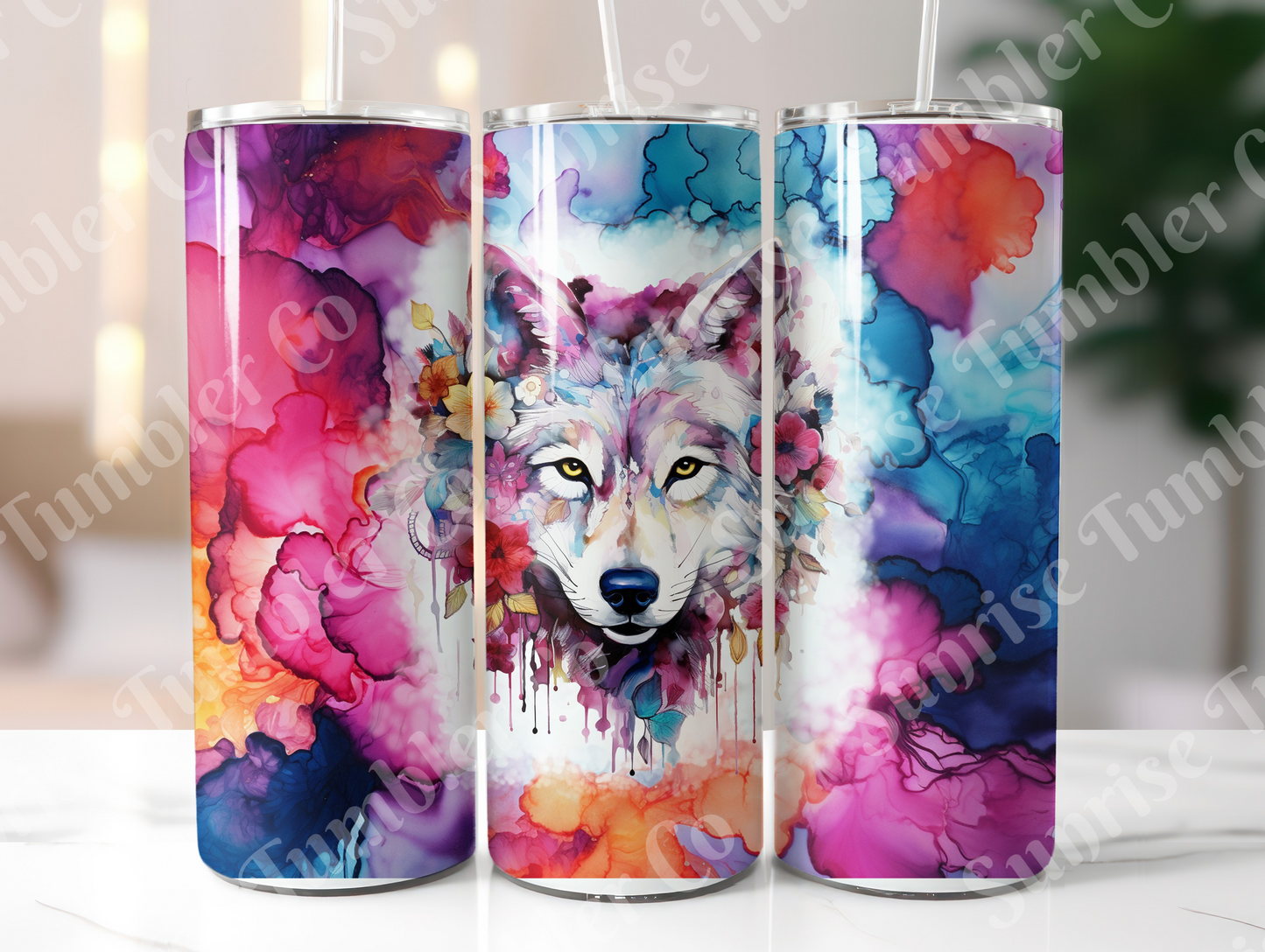 Wolf Variety Part 1 - 20oz and 30oz Tumblers (Glow In The Dark Green And Blue Available)