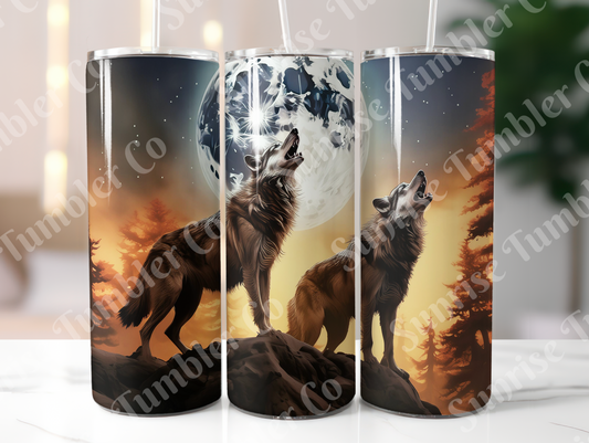 Wolf Variety Part 3 - 20oz and 30oz Tumblers (Glow In The Dark Green And Blue Available)