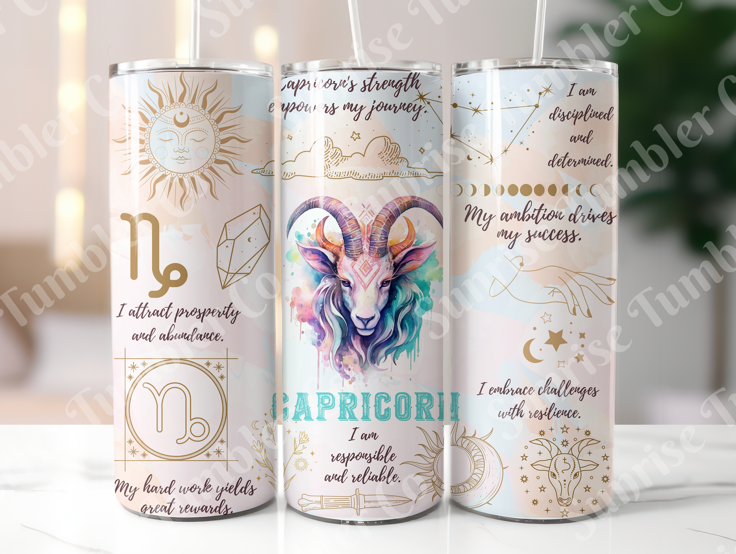 Zodiac Signs Variety Part 1 - 20oz and 30oz Tumblers (Glow In The Dark Green And Blue Available)