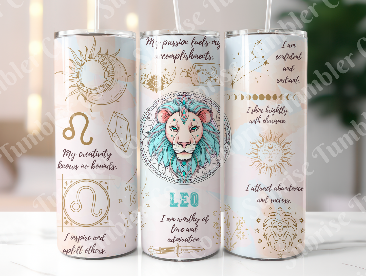 Zodiac Signs Variety Part 1 - 20oz and 30oz Tumblers (Glow In The Dark Green And Blue Available)