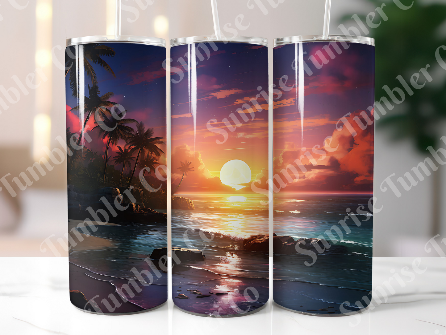 Sunsets Variety Part 1 - 20oz and 30oz Tumblers (Glow In The Dark Green And Blue Available)