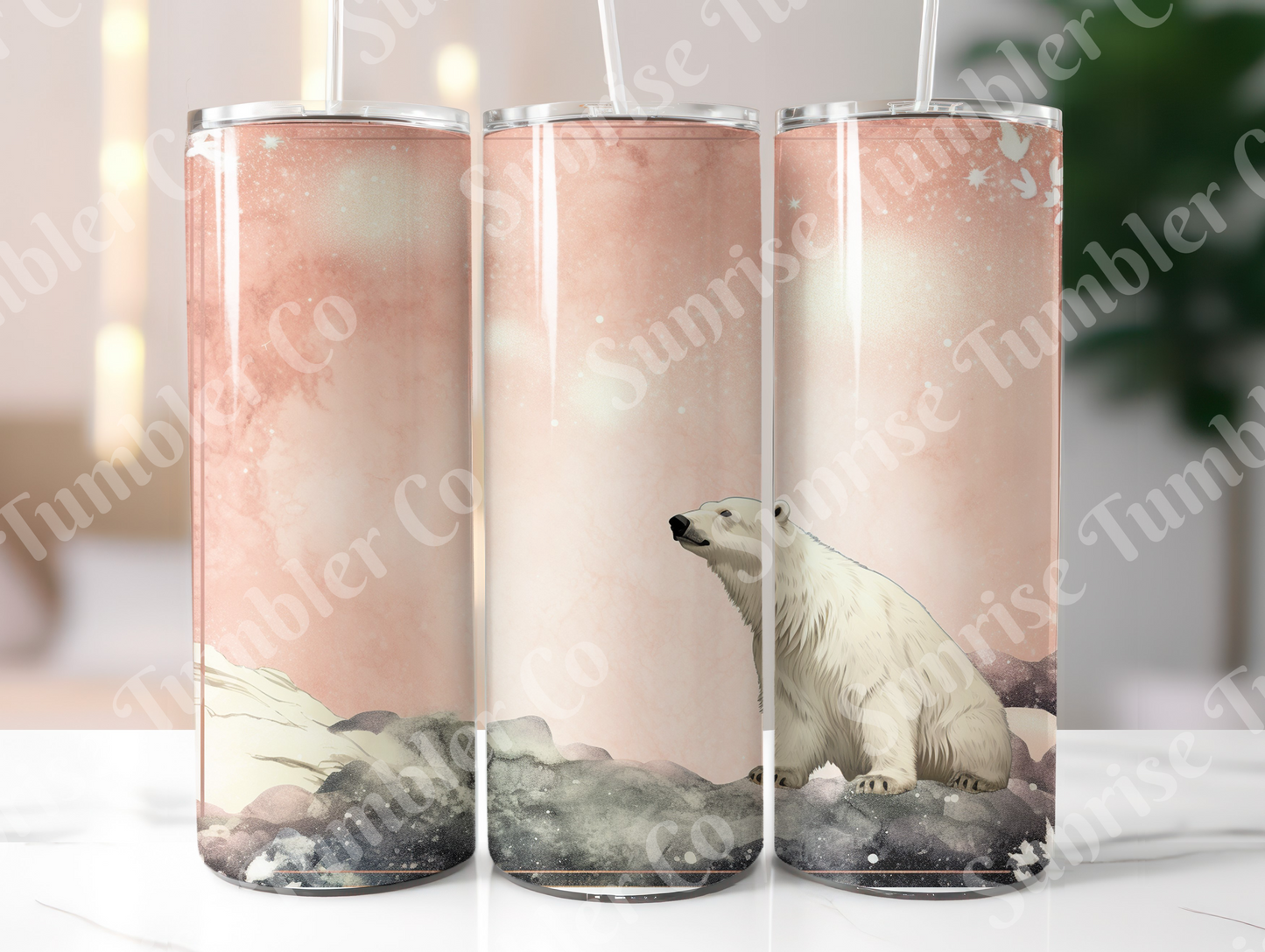 Polar Bear Variety - 20oz and 30oz Tumblers (Glow In The Dark Green And Blue Available)