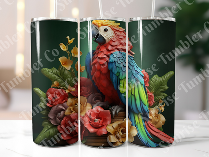 Parrot Variety Part 1 - 20oz and 30oz Tumblers (Glow In The Dark Green And Blue Available)