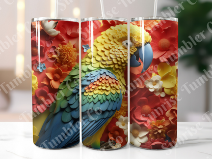 Parrot Variety Part 2 - 20oz and 30oz Tumblers (Glow In The Dark Green And Blue Available)