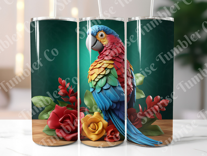 Parrot Variety Part 2 - 20oz and 30oz Tumblers (Glow In The Dark Green And Blue Available)