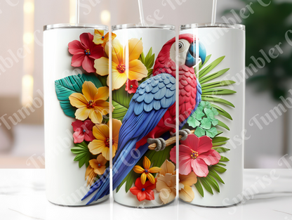 Parrot Variety Part 2 - 20oz and 30oz Tumblers (Glow In The Dark Green And Blue Available)