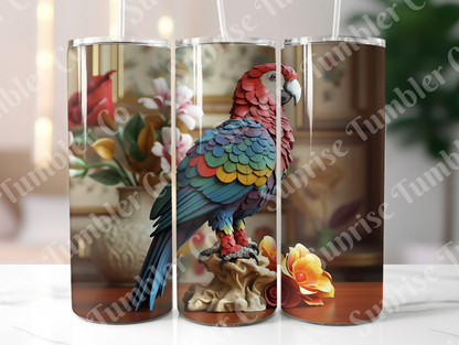 Parrot Variety Part 2 - 20oz and 30oz Tumblers (Glow In The Dark Green And Blue Available)