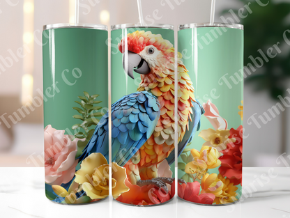 Parrot Variety Part 2 - 20oz and 30oz Tumblers (Glow In The Dark Green And Blue Available)