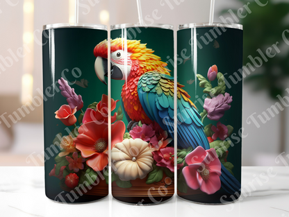 Parrot Variety Part 2 - 20oz and 30oz Tumblers (Glow In The Dark Green And Blue Available)