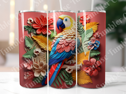 Parrot Variety Part 1 - 20oz and 30oz Tumblers (Glow In The Dark Green And Blue Available)