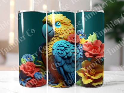 Parrot Variety Part 1 - 20oz and 30oz Tumblers (Glow In The Dark Green And Blue Available)