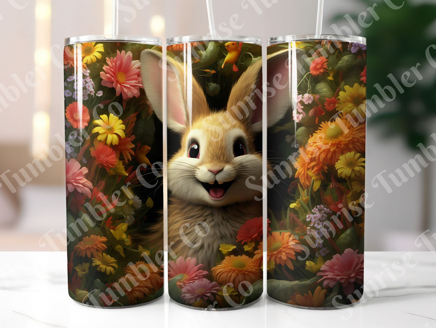 Rabbit and Bunny Variety - 20 oz and 30 oz Tumbler (Glow In The Dark Option Available)