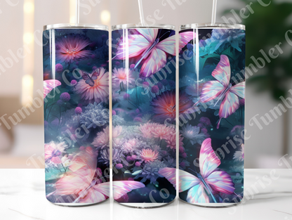 Butterflies Variety Part 3 - 20 oz and 30 oz Tumblers (Glow In The Dark Options Available)