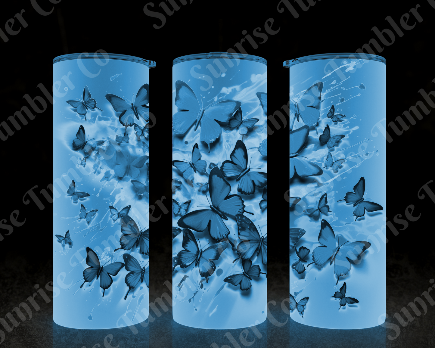 Butterflies Variety Part 2 - 20 oz and 30 oz Tumblers (Glow In The Dark Available)