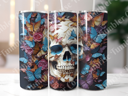 Skulls Variety Part 2 - 20 oz and 30 oz Tumbler (Glow In The Dark Option Available)