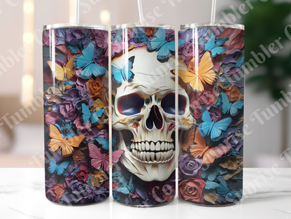 Skulls Variety Part 2 - 20 oz and 30 oz Tumbler (Glow In The Dark Option Available)