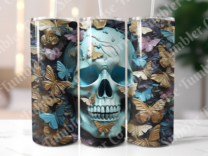 Skulls Variety Part 2 - 20 oz and 30 oz Tumbler (Glow In The Dark Option Available)