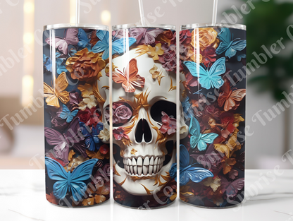 Skulls Variety Part 1 - 20 oz and 30 oz Tumbler (Glow In The Dark Option Available)