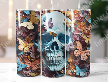 Skulls Variety Part 1 - 20 oz and 30 oz Tumbler (Glow In The Dark Option Available)