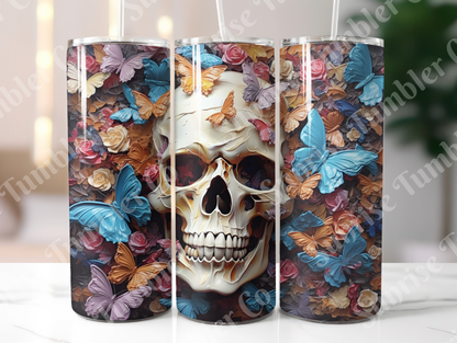 Skulls Variety Part 1 - 20 oz and 30 oz Tumbler (Glow In The Dark Option Available)