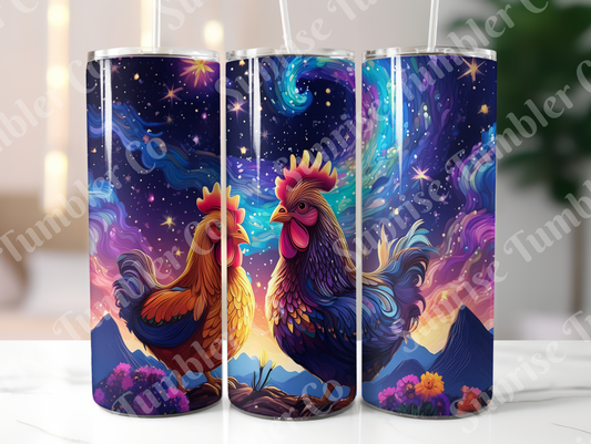 Chicken Variety Part 1 - 20oz and 30oz Tumblers (Glow In The Dark Green And Blue Available)