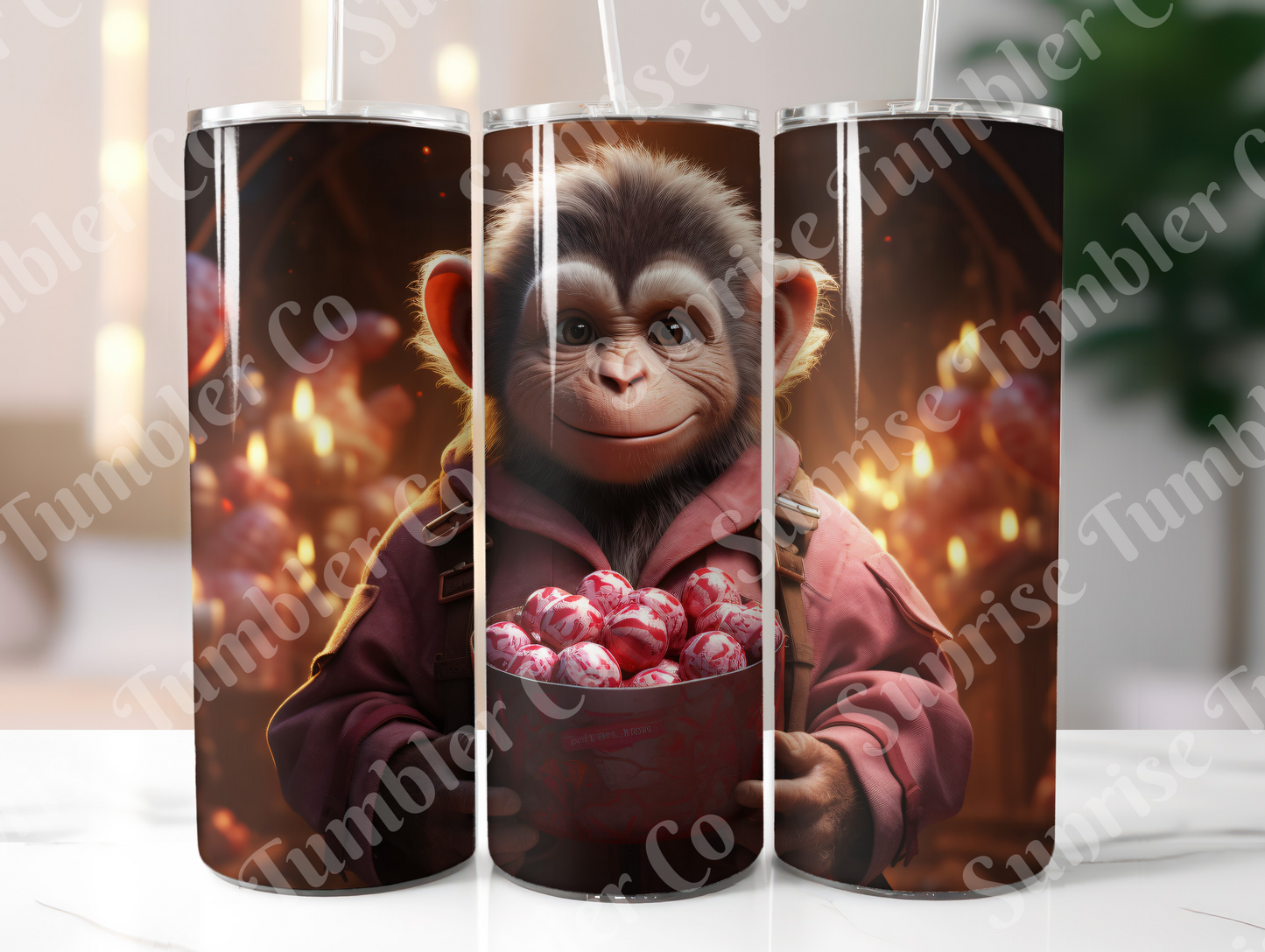 Monkey Variety - 20oz and 30oz Tumblers (Glow In The Dark Green And Blue Available)