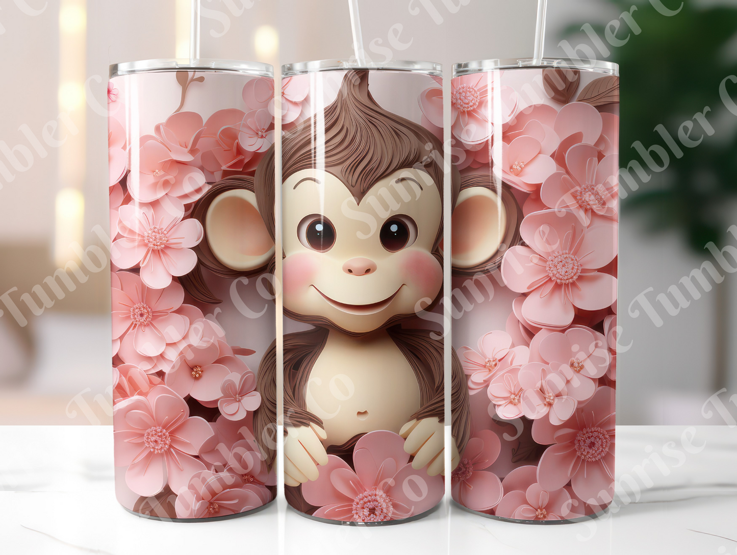 Monkey Variety - 20oz and 30oz Tumblers (Glow In The Dark Green And Blue Available)