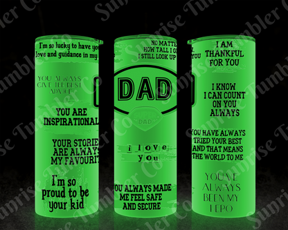 Positive and Inspirational Sayings Variety Part 3 - 20 oz and 30 oz Tumblers (Glow In The Dark Options Available)