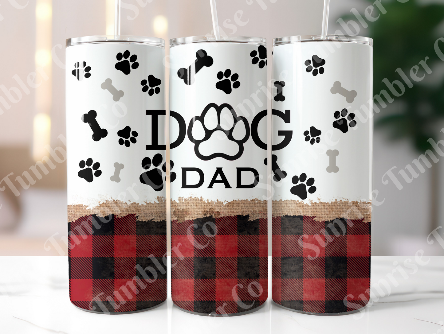Dog Mom and Dog Dad Variety - 20 oz and 30 oz Tumblers (Glow In The Dark Option Available)