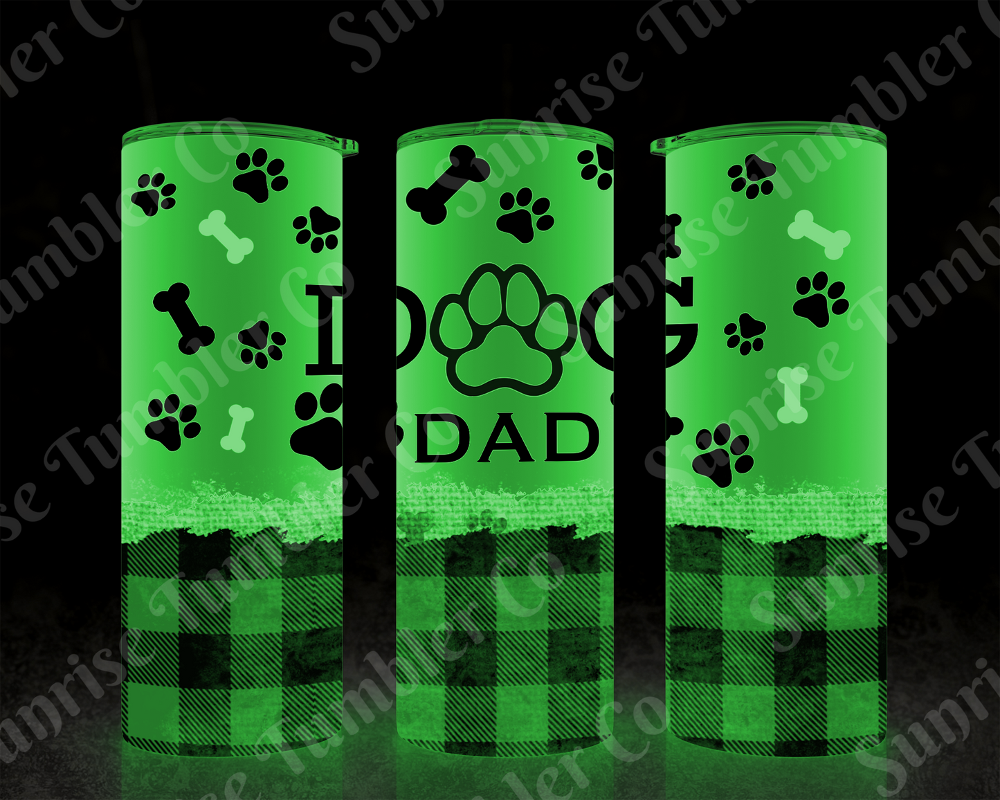 Dog Mom and Dog Dad Variety - 20 oz and 30 oz Tumblers (Glow In The Dark Option Available)