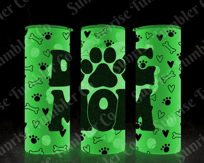 Dog Mom and Dog Dad Variety - 20 oz and 30 oz Tumblers (Glow In The Dark Option Available)