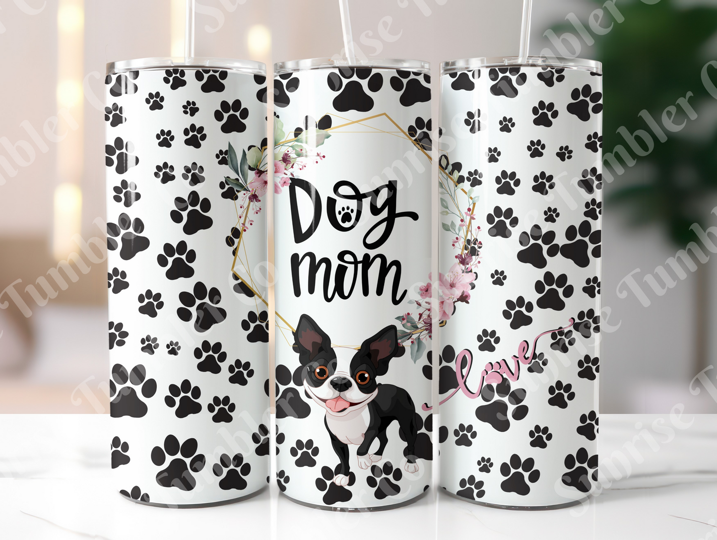 Dog Mom and Dog Dad Variety - 20 oz and 30 oz Tumblers (Glow In The Dark Option Available)