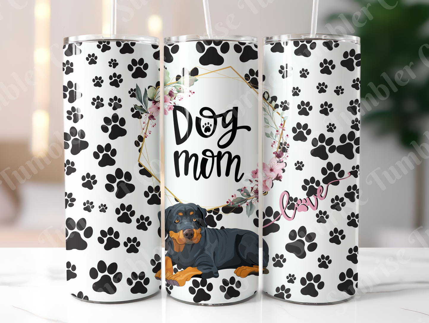 Dog Mom and Dog Dad Variety - 20 oz and 30 oz Tumblers (Glow In The Dark Option Available)
