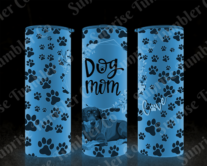 Dog Mom and Dog Dad Variety - 20 oz and 30 oz Tumblers (Glow In The Dark Option Available)
