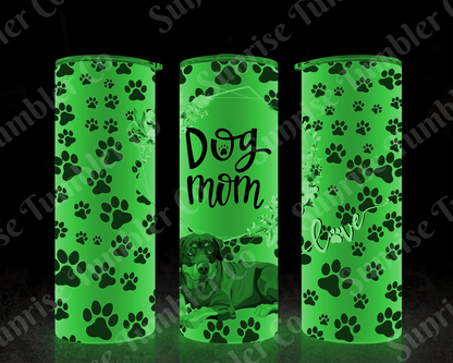 Dog Mom and Dog Dad Variety - 20 oz and 30 oz Tumblers (Glow In The Dark Option Available)