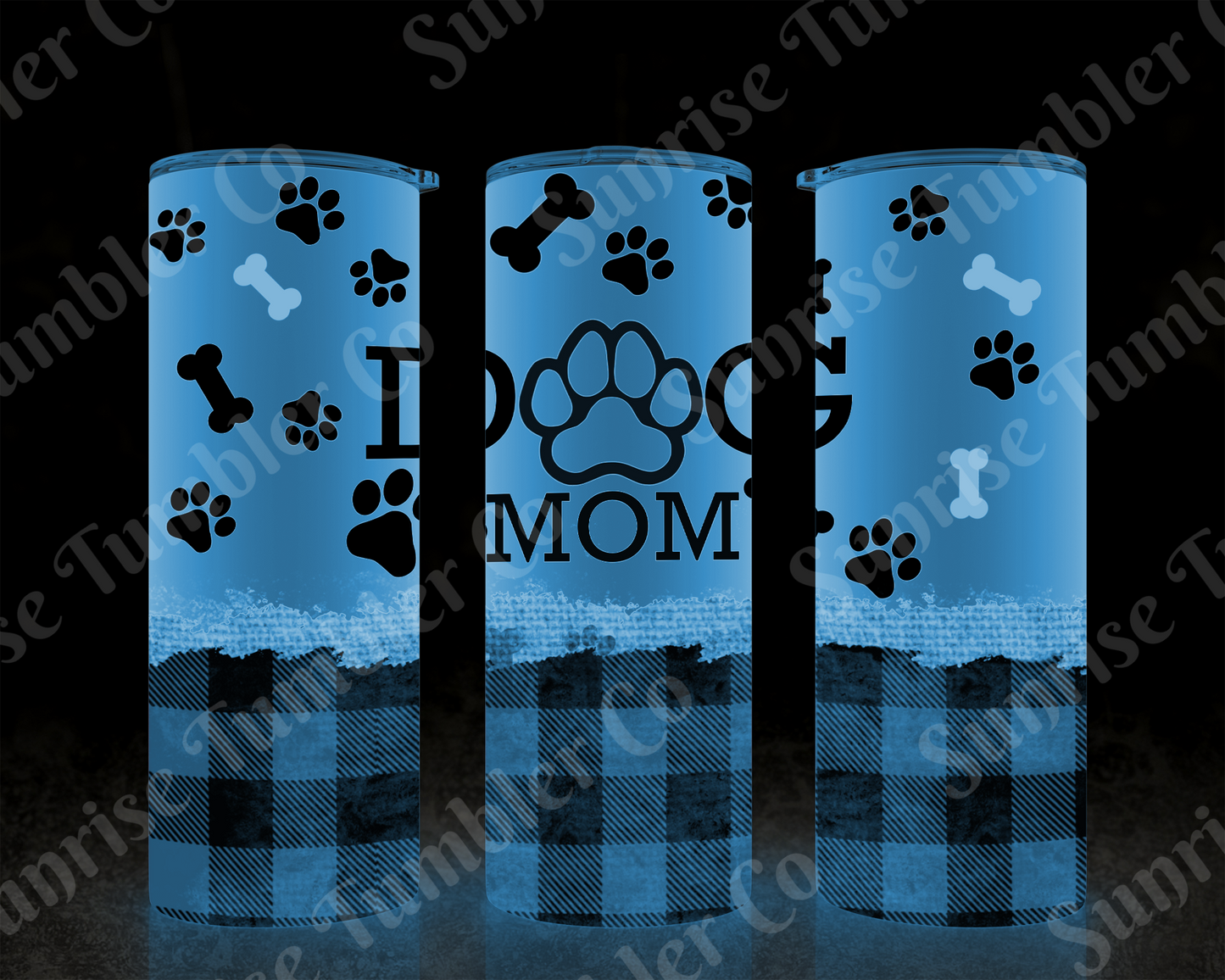 Dog Mom and Dog Dad Variety - 20 oz and 30 oz Tumblers (Glow In The Dark Option Available)