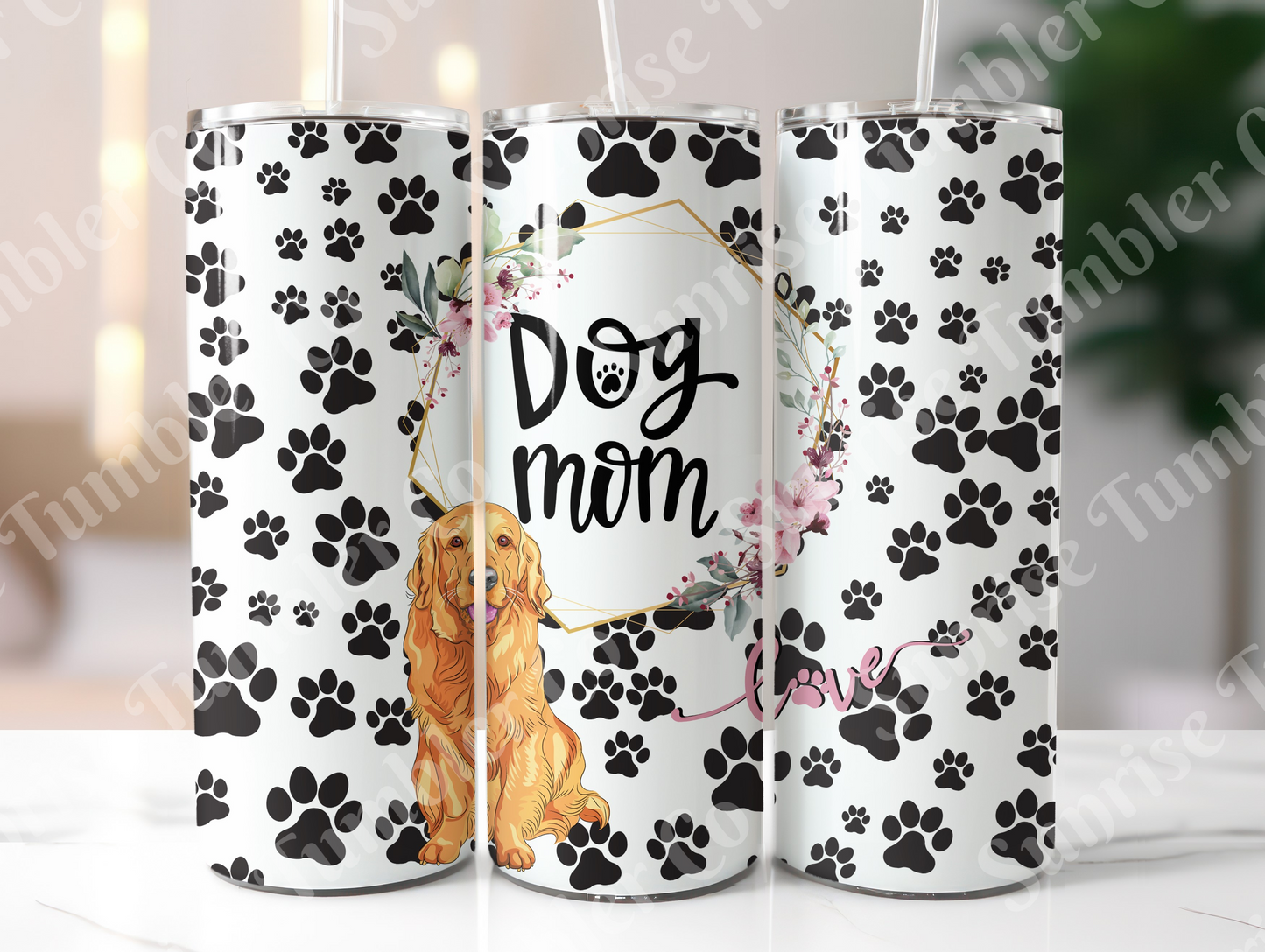 Dog Mom and Dog Dad Variety - 20 oz and 30 oz Tumblers (Glow In The Dark Option Available)