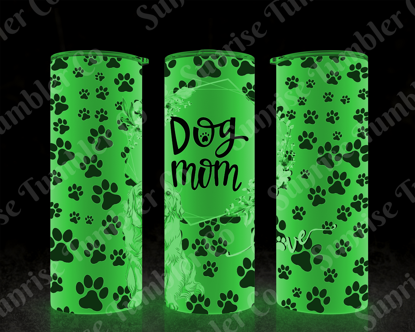 Dog Mom and Dog Dad Variety - 20 oz and 30 oz Tumblers (Glow In The Dark Option Available)