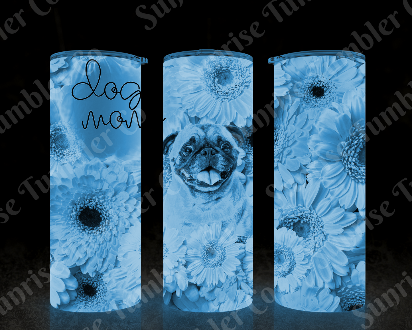 Dog Mom and Dog Dad Variety - 20 oz and 30 oz Tumblers (Glow In The Dark Option Available)