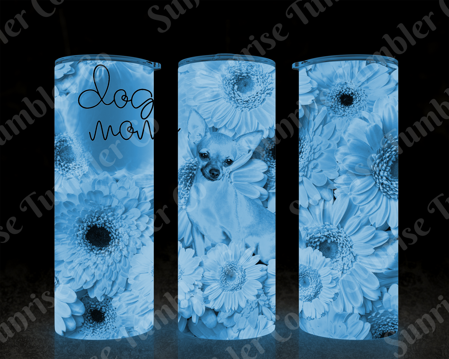 Dog Mom and Dog Dad Variety - 20 oz and 30 oz Tumblers (Glow In The Dark Option Available)